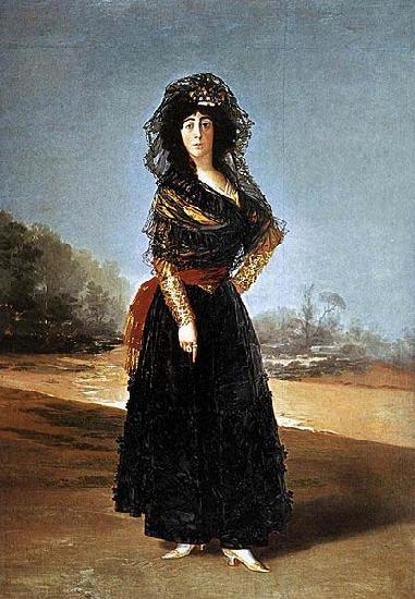 Francisco de Goya Portrait of the Duchess of Alba. Alternately known as The Black Duchess